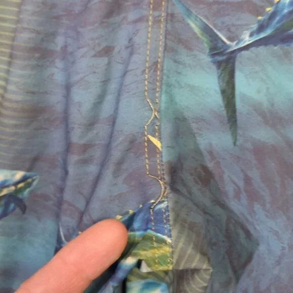 Huk Fishing Board Shorts Men's 40 Blue Tuna Baitball Performance - Picture 3 of 9